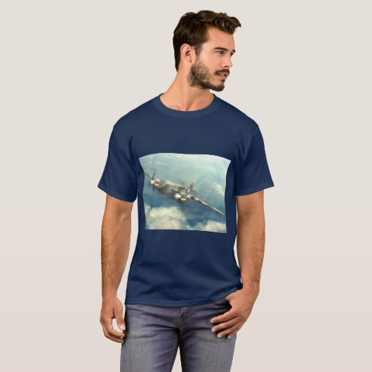 de havilland Mosquito F.B. vliegtuig T-shirt (Voorkant volledig)