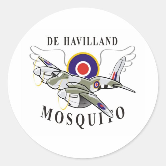de havilland mug ronde sticker (Voorkant)