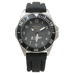 de Havilland Vampire British WW2 Airplane Horloge