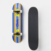 De Hawaiiaanse Blauwe Surfplank van de Hibiscus Skateboard (Voorkant)