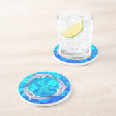 De Hawaiiaanse Dolfijnen van de Vrede Zandsteen Onderzetter (Zijkant)