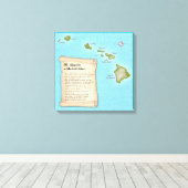 De Hawaiiaanse eilanden Canvas Afdruk (Insitu (Houten vloer))