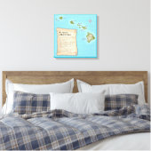 De Hawaiiaanse eilanden Canvas Afdruk (Insitu (Slaapkamer))