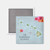 De Hawaiiaanse eilanden Magneet (Voorkant / Achterkant)