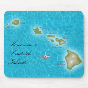 De Hawaiiaanse eilanden Muismat