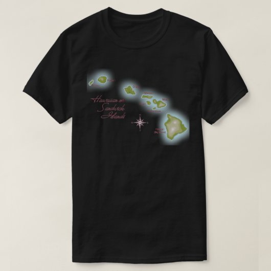 De Hawaiiaanse eilanden T-shirt (Design voorkant)