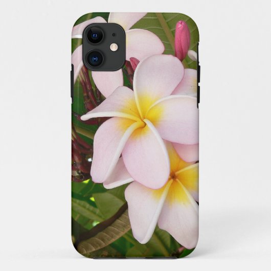De Hawaiiaanse Frangipani Bloesems van Aloha Case-Mate iPhone Case (Achterkant)