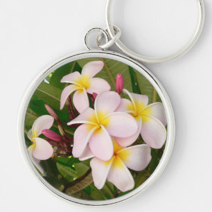 De Hawaiiaanse Frangipani Bloesems van Aloha Sleutelhanger