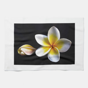 De Hawaiiaanse Frangipani Bloesems van Aloha Theedoek