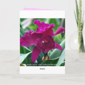 De Hawaiiaanse Gelukkige Orchidee van Phalaenopsis Kaart (Achterkant)