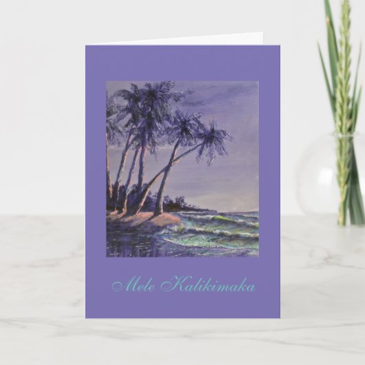 De Hawaiiaanse groeten van Kerstmis! Feestdagen Kaart (Voorkant)