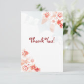 De Hawaiiaanse Hibiscus in Rood Sinaasappel dankt Bedankkaart (Staand voorkant)