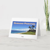 De Hawaiiaanse Kaart van de Dag van het Strand (Achterkant)