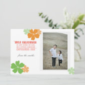 De Hawaiiaanse Kaart van de Foto van de Vakantie (Staand voorkant)