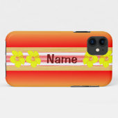 De Hawaiiaanse Rode Surfplank van de Hibiscus Case-Mate iPhone Case (Achterkant (horizontaal))
