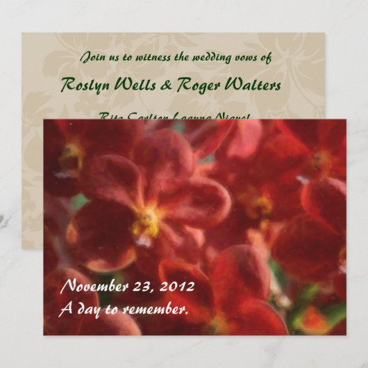 De Hawaiiaanse Tropische Uitnodigingen van de (Voorkant / Achterkant)