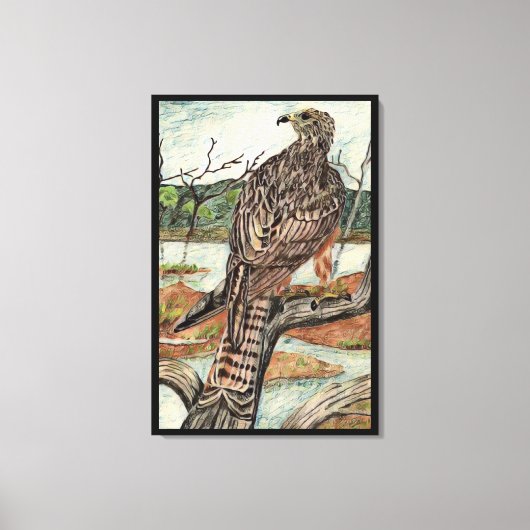 De Hawk Canvas Afdruk (Voorkant)