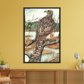 De Hawk Canvas Afdruk (Insitu (Woonkamer))