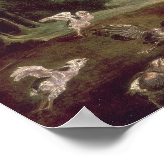 De Hawk en de Hen Poster (Hoek)