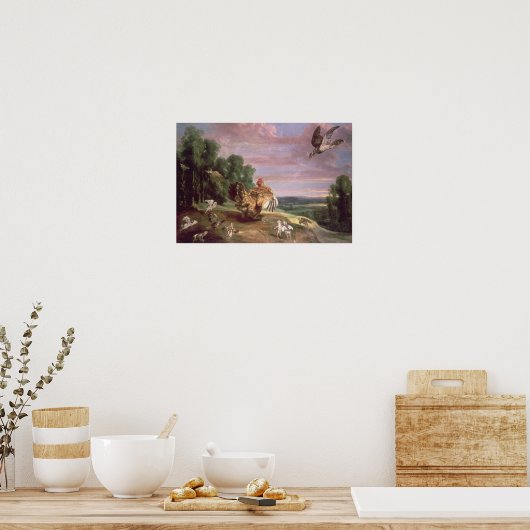 De Hawk en de Hen Poster (Keuken)