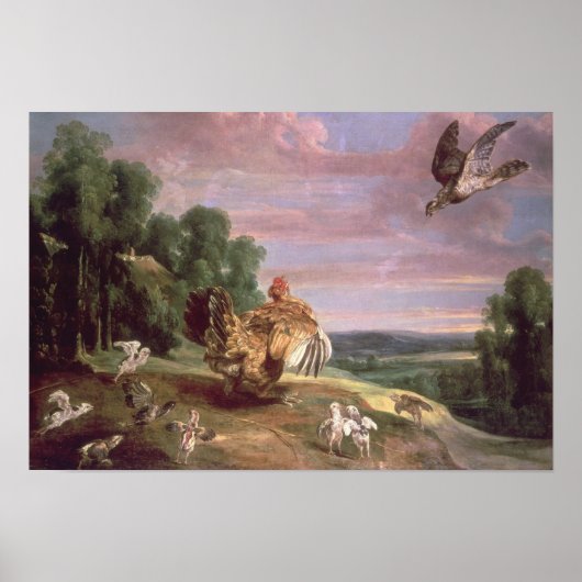 De Hawk en de Hen Poster (Voorkant)