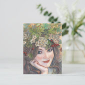 De Hawthorn Queen. Briefkaart (Staand voorkant)