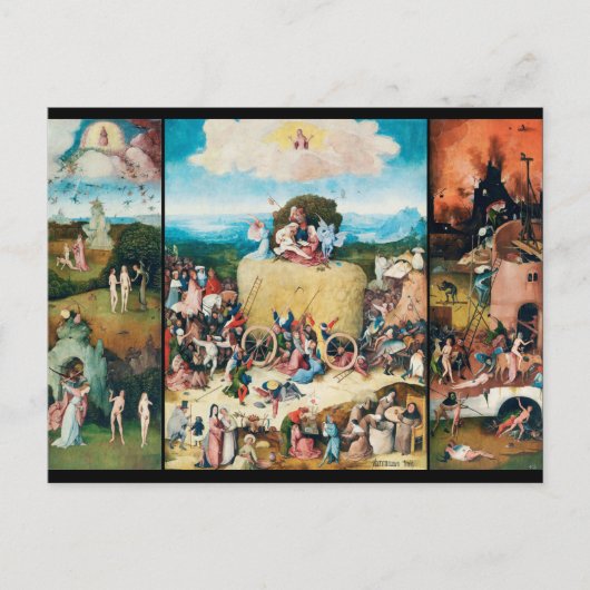 De Hay Wagon, Bosch Briefkaart (Voorkant)