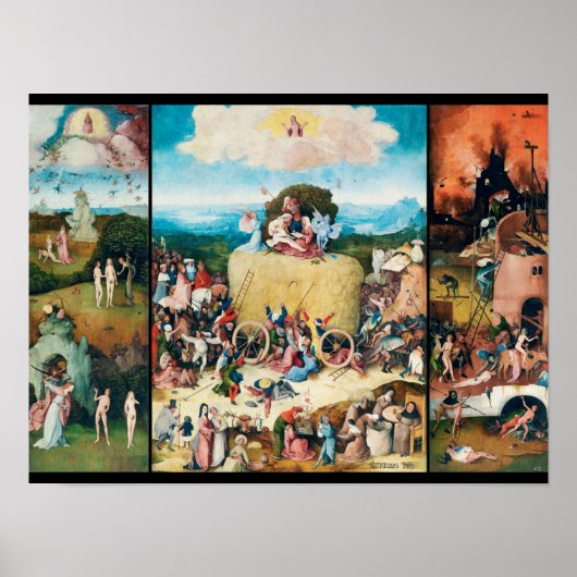 De Hay Wagon, Bosch Poster (Voorkant)