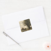 De Haycart, c. 1860 Vierkante Sticker (Envelop)