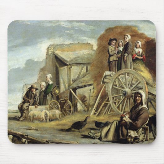 De Haycart, of Return from Haymaking, 1641 Muismat (Voorkant)