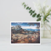 De Haymaking, Pieter Bruegel Briefkaart (Staand voorkant)