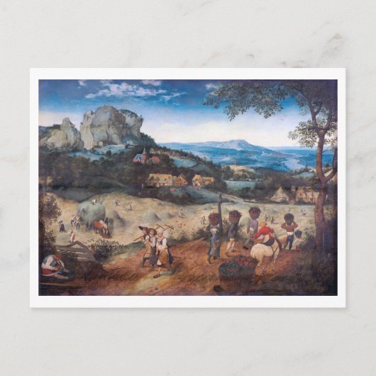 De Haymaking, Pieter Bruegel Briefkaart (Voorkant)