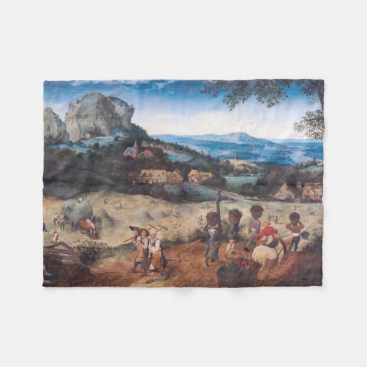 De Haymaking, Pieter Bruegel Fleece Deken (Voorkant (Horizontaal))