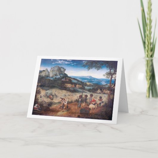 De Haymaking, Pieter Bruegel Kaart (Voorkant)