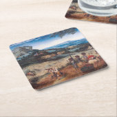 De Haymaking, Pieter Bruegel Kartonnen Onderzetters (Schuin)