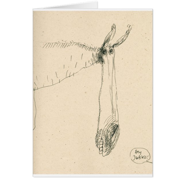 De Hé, Jackass Card (Voorkant)