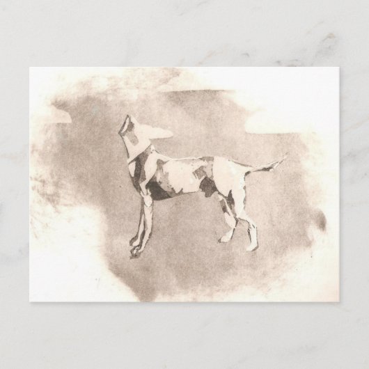 De headless Dog Briefkaart (Voorkant)
