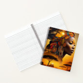 De Headwrap is een symbool van de Afrikaanse cultu Notitieboek (Binnen)