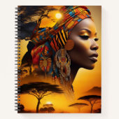 De Headwrap is een symbool van de Afrikaanse cultu Notitieboek (Voorkant)