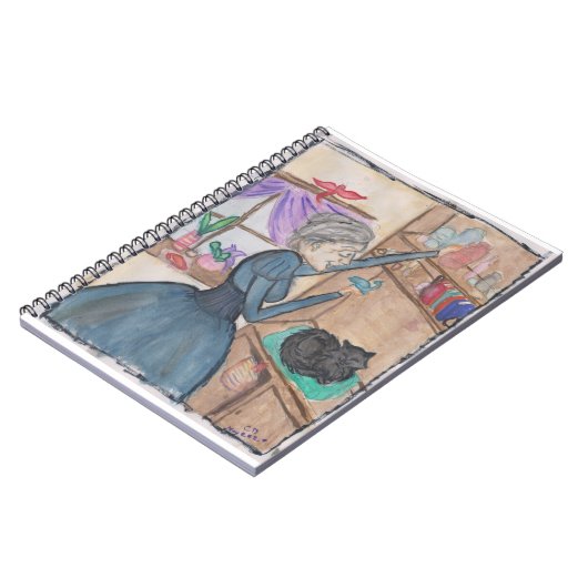 De Healer en haar kat Notitieboek (Linkerzijde)