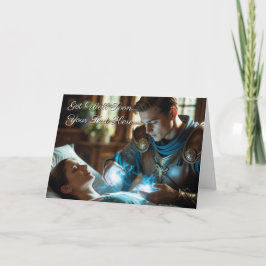 De Healing Touch krijgt goed Wenskaart Feestdagen Kaart