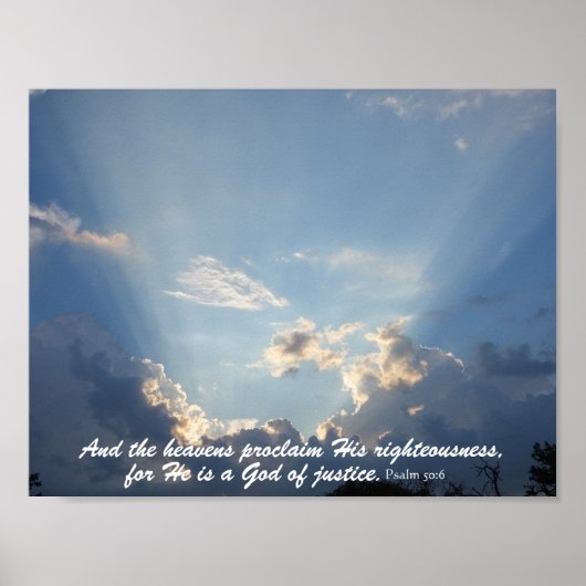 De Heavans verklaren Gods glorie Poster (Voorkant)