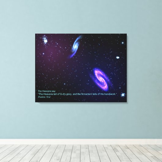 De Heavens Canvas Afdruk (Insitu (Houten vloer))