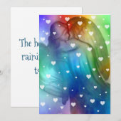 De Heavens regenen vandaag de dag. Kaart (Voorkant / Achterkant)