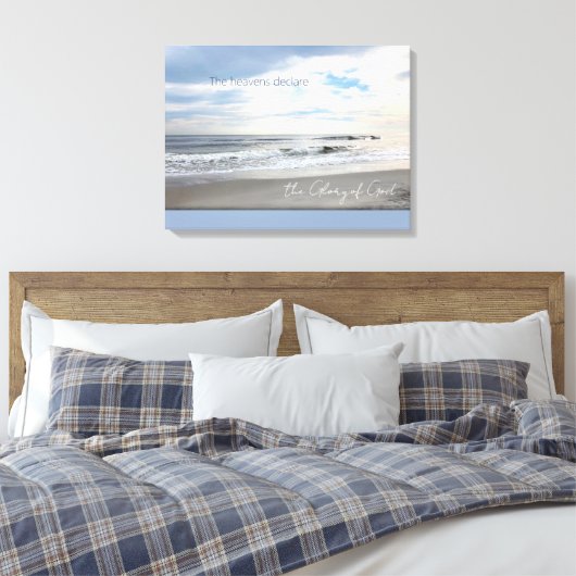 De Heavens verklaren de glorie van God Canvas Afdruk (Insitu (Slaapkamer))