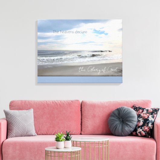 De Heavens verklaren de glorie van God Canvas Afdruk (Insitu (Woonkamer))