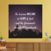De Heavens verklaren de glorie van God Canvas Afdruk (Insitu (Woonkamer))