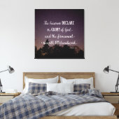 De Heavens verklaren de glorie van God Canvas Afdruk (Insitu (Slaapkamer))