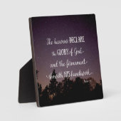 De Heavens verklaren de glorie van God Fotoplaat (Voorkant)