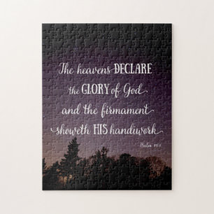 De Heavens verklaren de glorie van God Legpuzzel